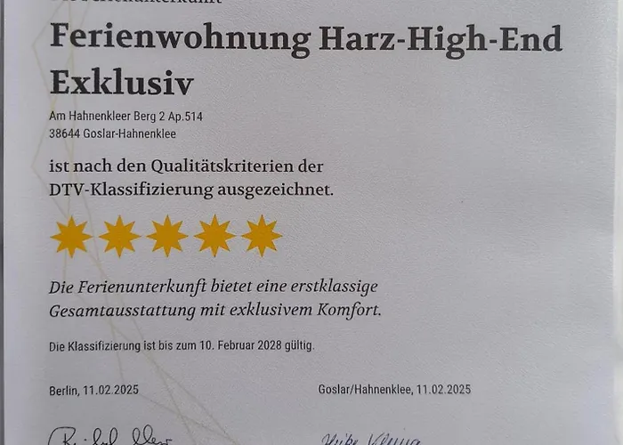 Harz High End 4 Und 5 Sterne Dtv Гослар